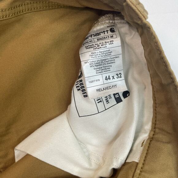 Carhartt Size 44x32 Relaxed‎ Fit Canvas Pants 5-Pocket BN2517-M - Picture 2 of 15